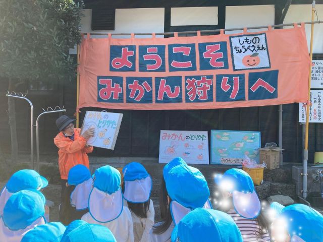 みかん狩り🍊

さわやかな秋晴れの中、4.5歳児で
みかん狩り🍊に行ってきました。

たくさんのみかんの木が
こどもたちを迎えてくれました。

こどもたちは『どのみかん🍊に
しようかな？』と吟味しながら、
選んでいました😀

かわいらしいみかん🍊を選んだり、
『ちょっと大きなみかん🍊にしたよ♬』と取ったみかんを嬉しそうに見せてくれる子もいました❣️

お土産のみかんを袋いっぱいに入れた後はゆっくり味わって食べていました😀

青空の下で美味しいみかんを
たくさん頂き、大満足の１日でした♬

今日はみかんを食べながら、
お土産話を聞いてみて下さいね♬

#samidori#さみどり#つるが#ふくい#こども園#みかん狩り#元比田#みかん園#秋のみかく#秋晴れ
